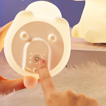 1200mAh LED Silicone Unicorn Bedroom Night Light For Children'S Gift Bedroom Companion